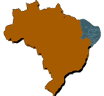 Mapa do Brasil com a 5 Regio destacada